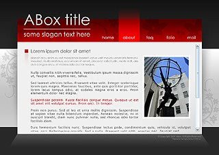 Szablon www dla projektów takich jak strona www dla magazynu: ABox