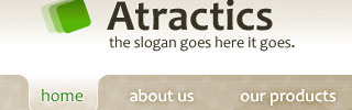 Szablon strony WWW: Atractics
