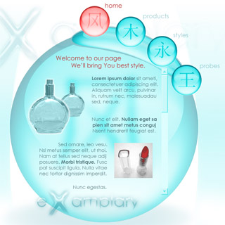 Szablon www dla projektów takich jak strona dla prezentacji kosmetyku: Beauty Chin