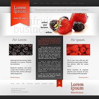 Szablon www dla projektów takich jak strona www dla producenta ĹźywnoĹci: Berya