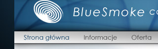Szablon strony WWW: Blue Smoke