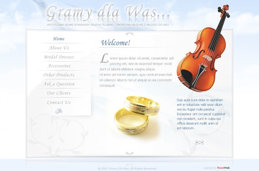 strona www dla producenta Ĺlubnego