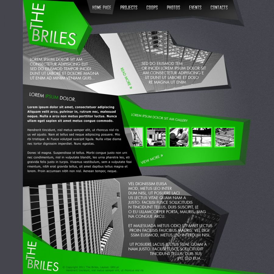 strona www dla prezentacji architektury