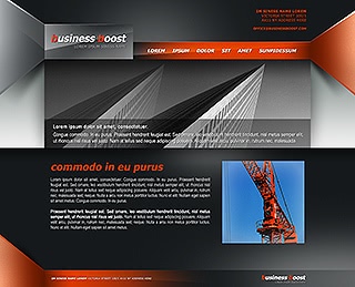 Szablon www dla projektów takich jak strona www dla spĂłĹki biznesowej: Business Boost