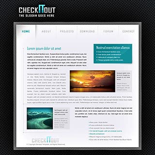 Szablon www dla projektów takich jak strona www z informacjami ze Ĺwiata it: Check It Out