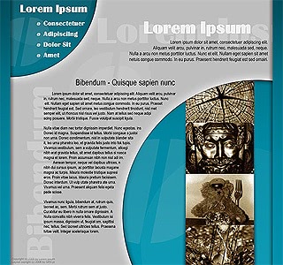 Szablon www dla projektów takich jak strona dla prezentacji galerii produktĂłw: Circled