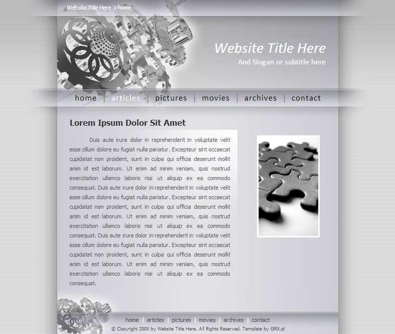 strona www dla prezentacji grafiki 3d