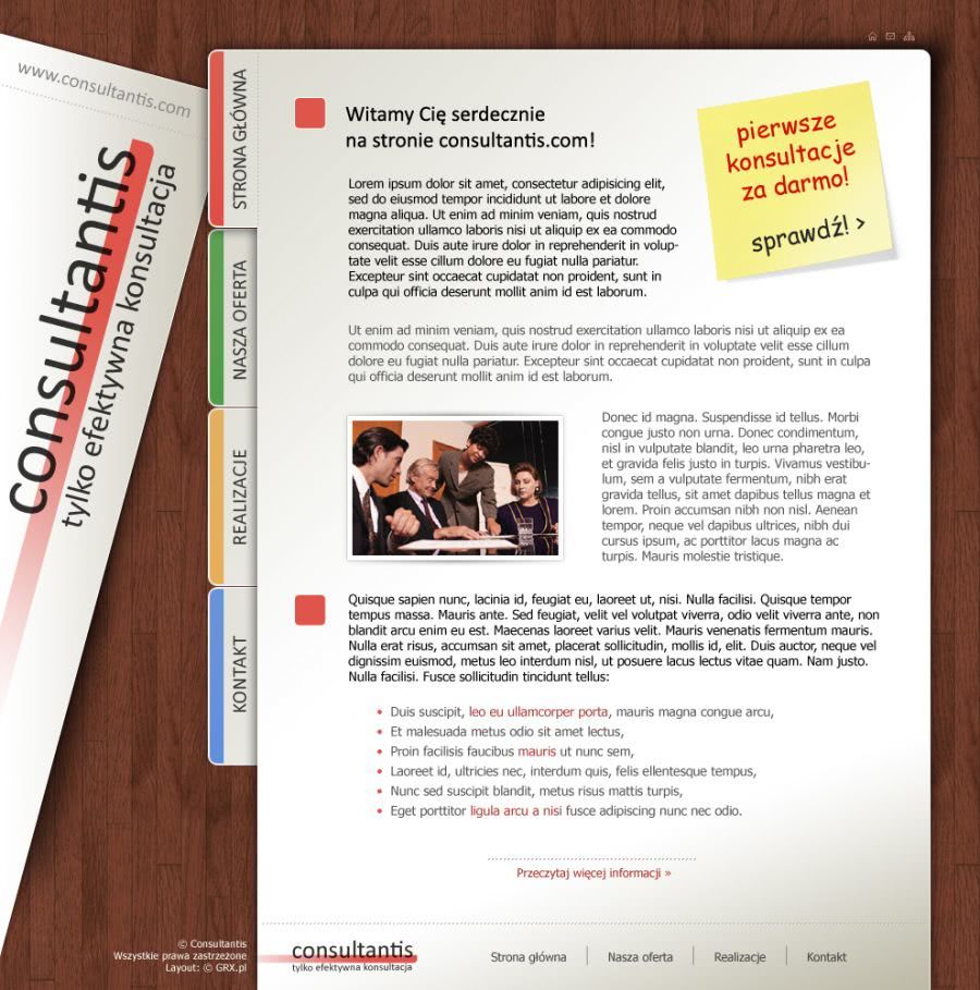 strona www dla firmy konsultingowej