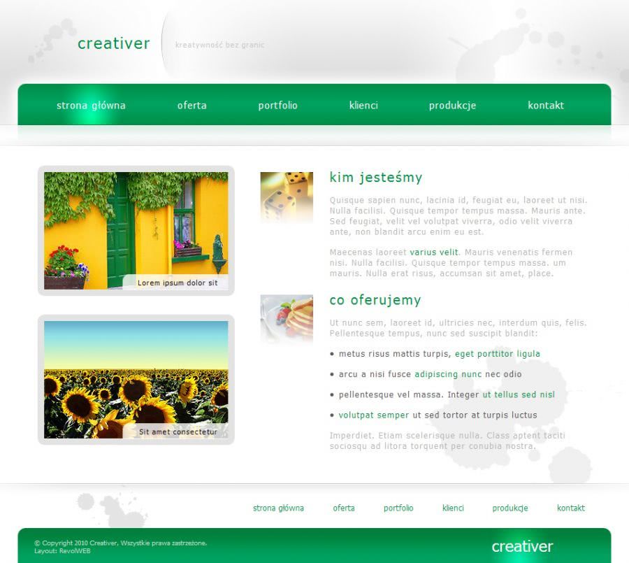 strona www dla agencji rozwojowej