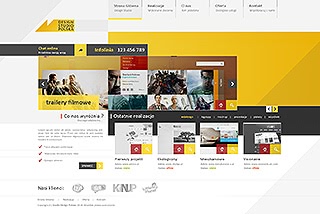Szablon www dla projektów takich jak strona www dla studia projektowego: Design Studio Polska