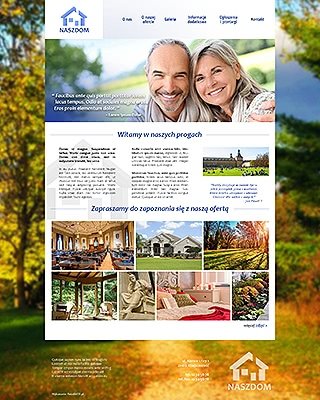 Szablon www dla projektów takich jak strona dla fundacji lub organizacji: Dom Nasz