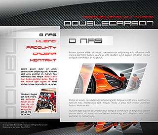 Szablon www dla projektów takich jak strona www o tuningu samochodĂłw: Double Carbon