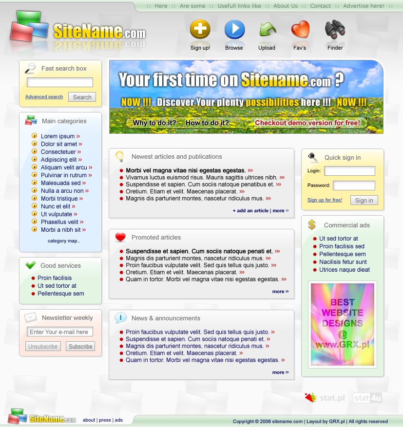 strona www dla sklepu internetowego