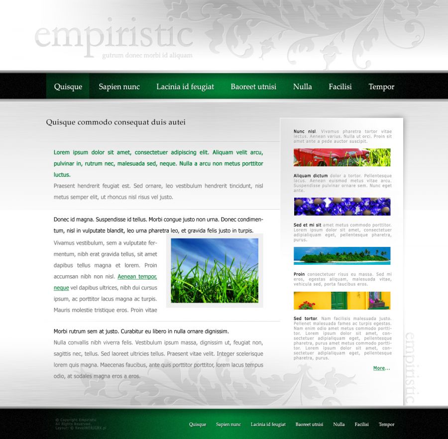 strona dla firmy ekologicznej