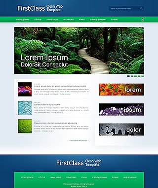 Szablon www dla projektów takich jak strona www dla maĹego przedsiÄbiorstwa: First Class