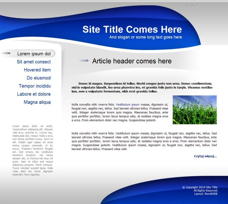 strona www dla firmy gospodarujÄ
cej