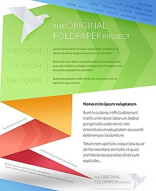 Szablon www dla projektów takich jak strona www dla prezentacji produktu lub usĹugi: Foldet