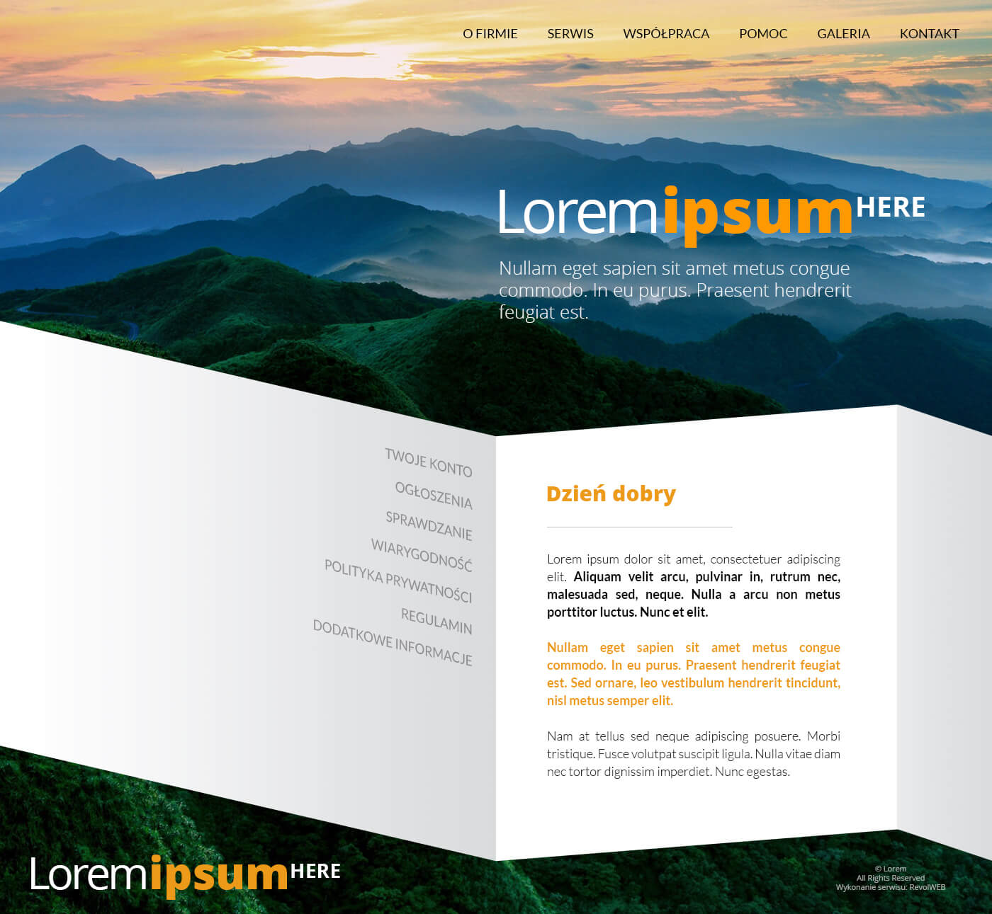 strona www do zastosowaĹ prezentacyjnych