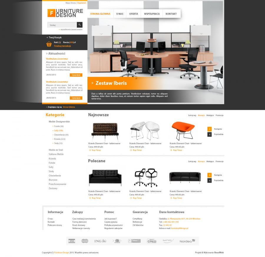 strona www dla sklepu meblowego