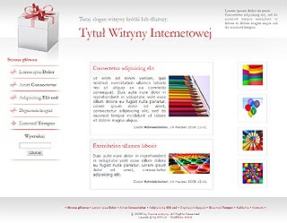 Szablon www dla projektów takich jak strona www z pomysĹami na prezenty: Gifter