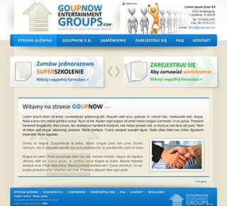 Szablon www dla projektów takich jak strona www dla prezentacji materiaĹĂłw motywacyjnych: Go Up Now