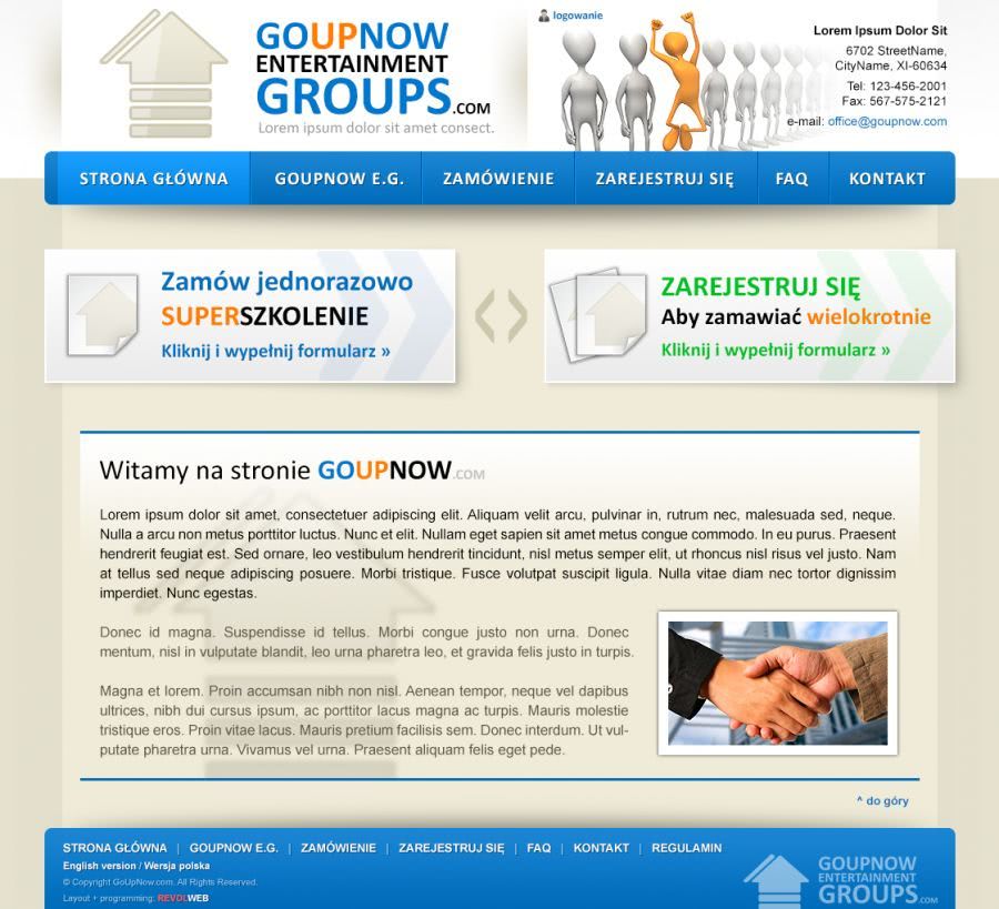 strona www dla prezentacji materiaĹĂłw motywacyjnych