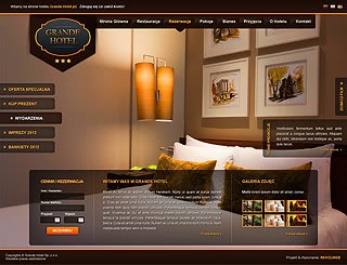 Szablon www dla projektów takich jak strona www dla hotelu: Grande Hotel