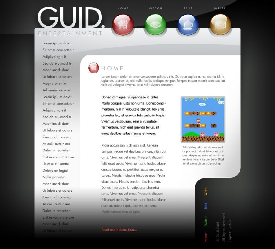 strona www dla gracza