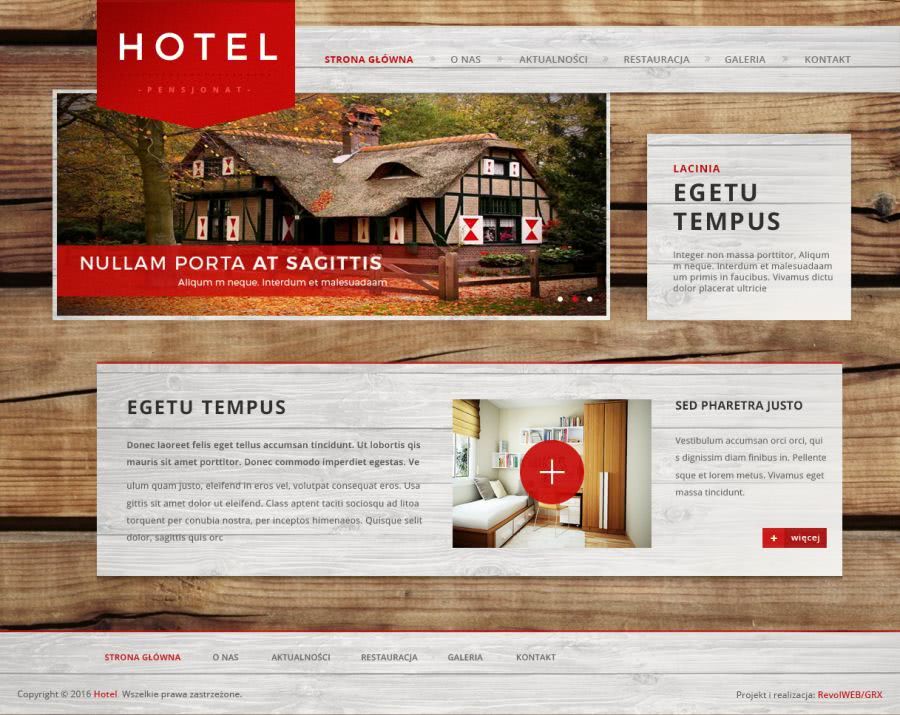 serwis www dla strony hotelowej