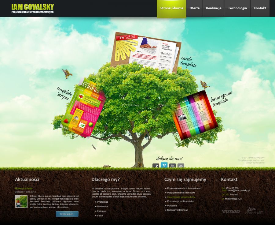 strona www dla agencji interaktywnej