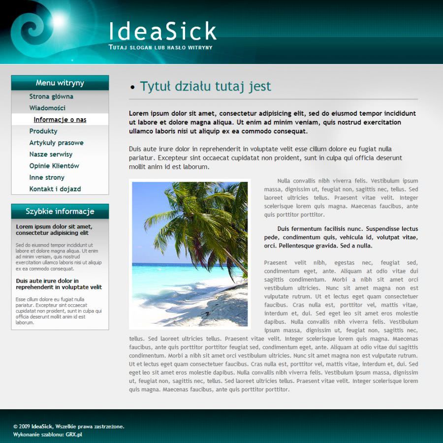 strona www dla inkubatora biznesu