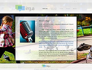 Szablon www dla projektów takich jak strona www dla szkoĹy jÄzykowej: Ilingua