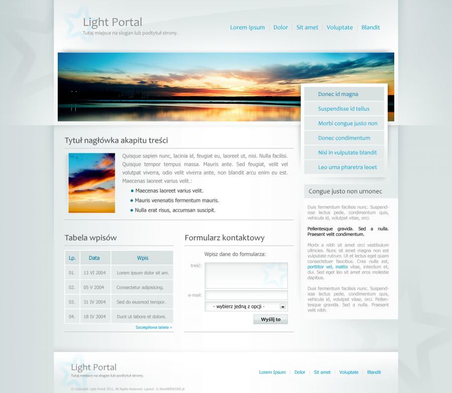 atrakcyjna strona dla firmy