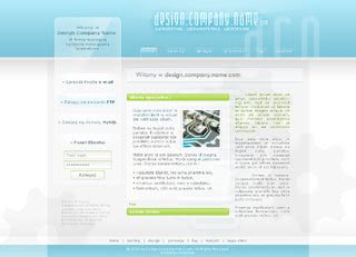 Szablon www dla projektów takich jak strona www dla grupy fanĂłw: Lime Blue