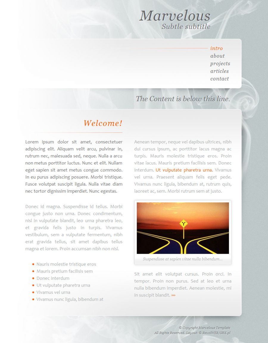 strona do prezentacji bloga