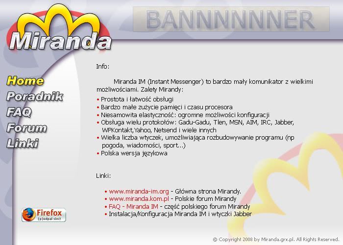 strona dla prezentacji usĹugi