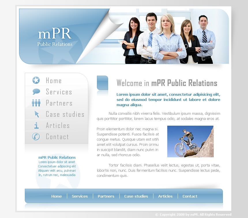 strona www dla agencji pr