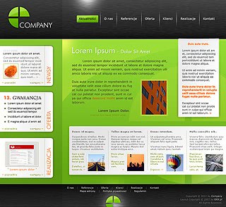 Szablon www dla projektów takich jak strona www dla firmy technologicznej: New Green Tech