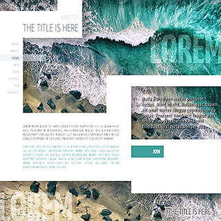 Szablon www dla projektów takich jak strona dla serwisu prezentujÄcego tekst: Poetra