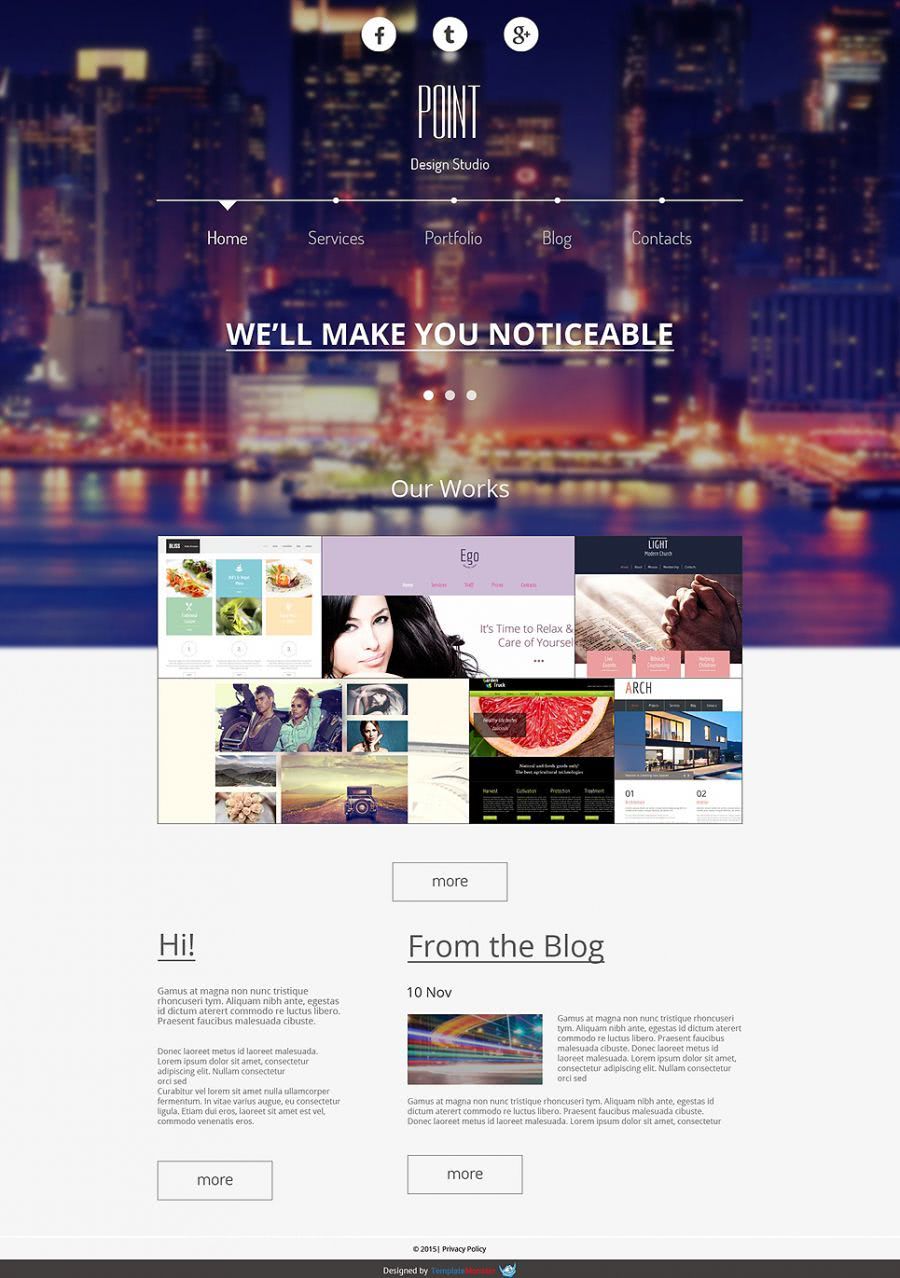 strona www dla agencji projektowej