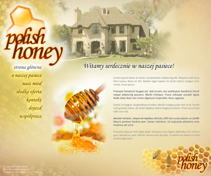 strona www dla pasieki