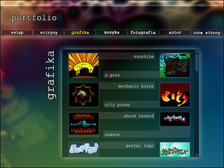 Szablon www dla projektów takich jak strona www dla nietypowego portfolio: Port