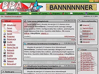 Szablon www dla projektów takich jak strona dla portalu tematycznego: PPA