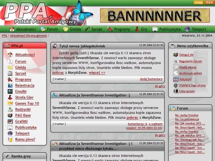 strona dla portalu tematycznego