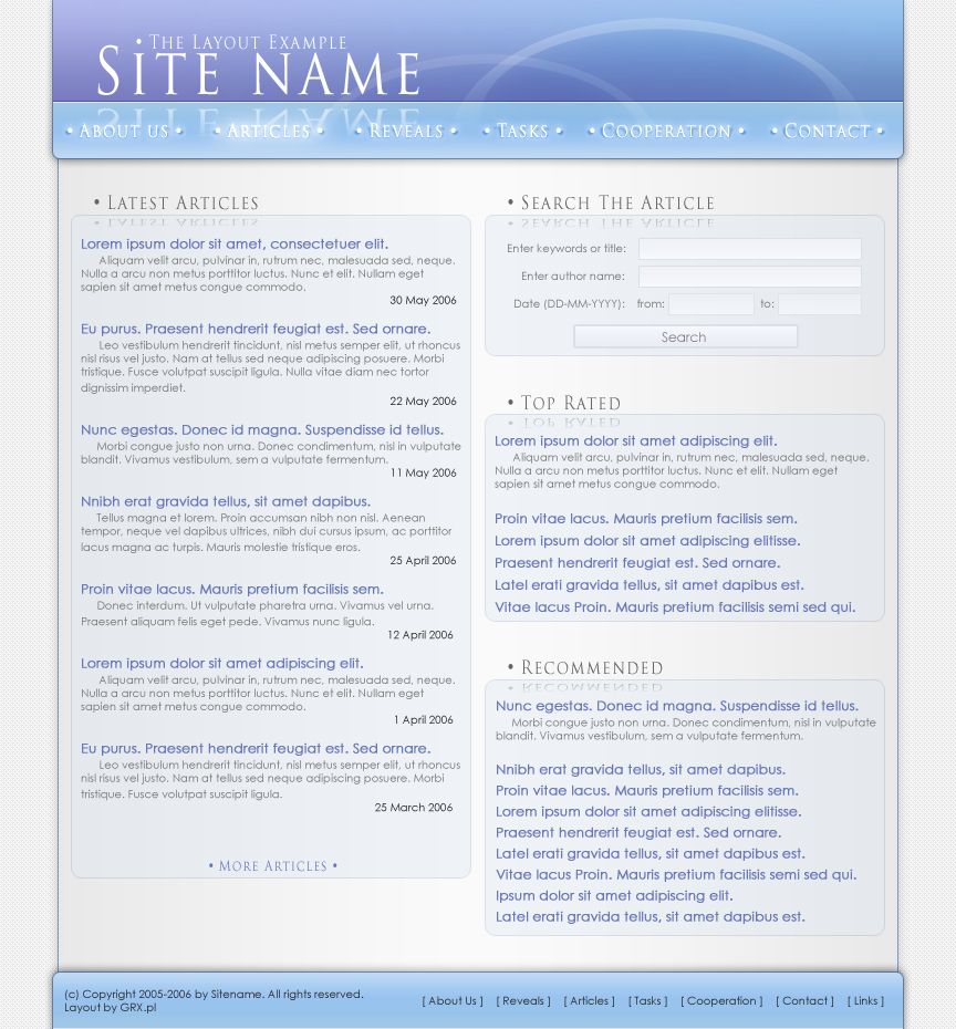 strona www dla bazy danych