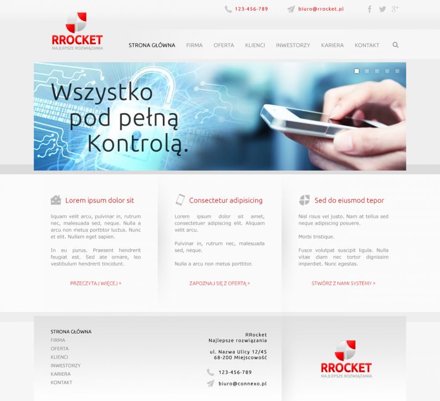 strona dla agencji biznesowej