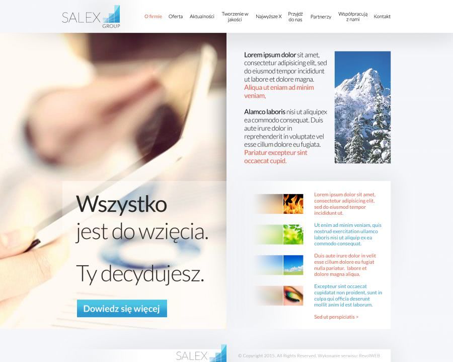strona www dla landing-page