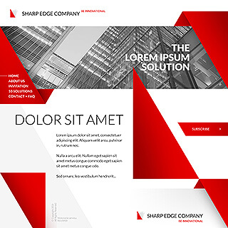 Szablon www dla projektów takich jak strona dla firmy z maĹÄ iloĹciÄ tekstu: Sharpedge