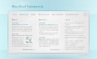 Szablon www dla projektów takich jak strona www dla gazety: Simplext