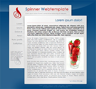 Szablon www dla projektów takich jak strona www dla producenta produktĂłw zdrowotnych: Spinner